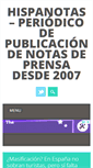 Mobile Screenshot of hispanotas.com