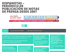 Tablet Screenshot of hispanotas.com